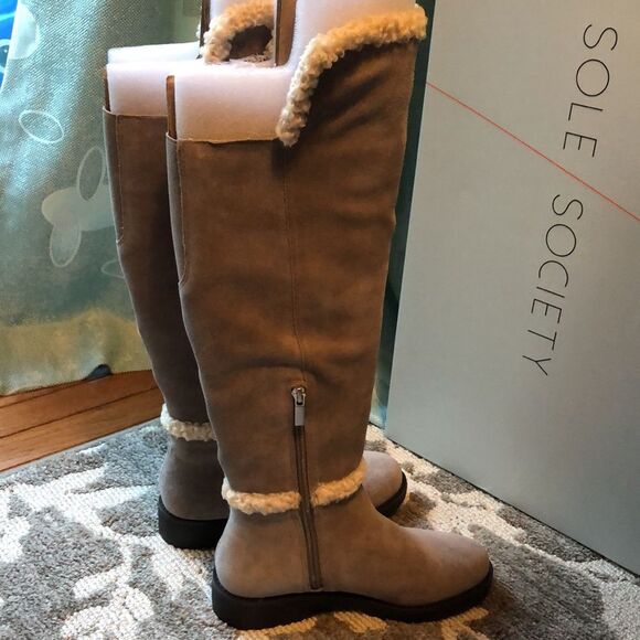 New Sole society suede boots, size 6.5 - Picture 5 of 12